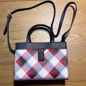 Tommy Hilfiger Crossbody Handbag Red, White and Blue with Detachable Strap NWOT